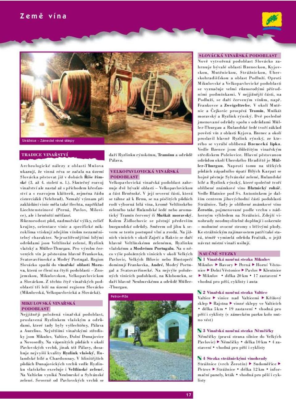 V okolí Mutěnic a Čejkovic prospívá Tramín, Muškát moravský a Ryzlink rýnský. Dvě posledně jmenované odrůdy spolu s odrůdami Müller-Thurgau a Rulandské šedé tvoří základ pověsti vín z oblasti Kyjova.