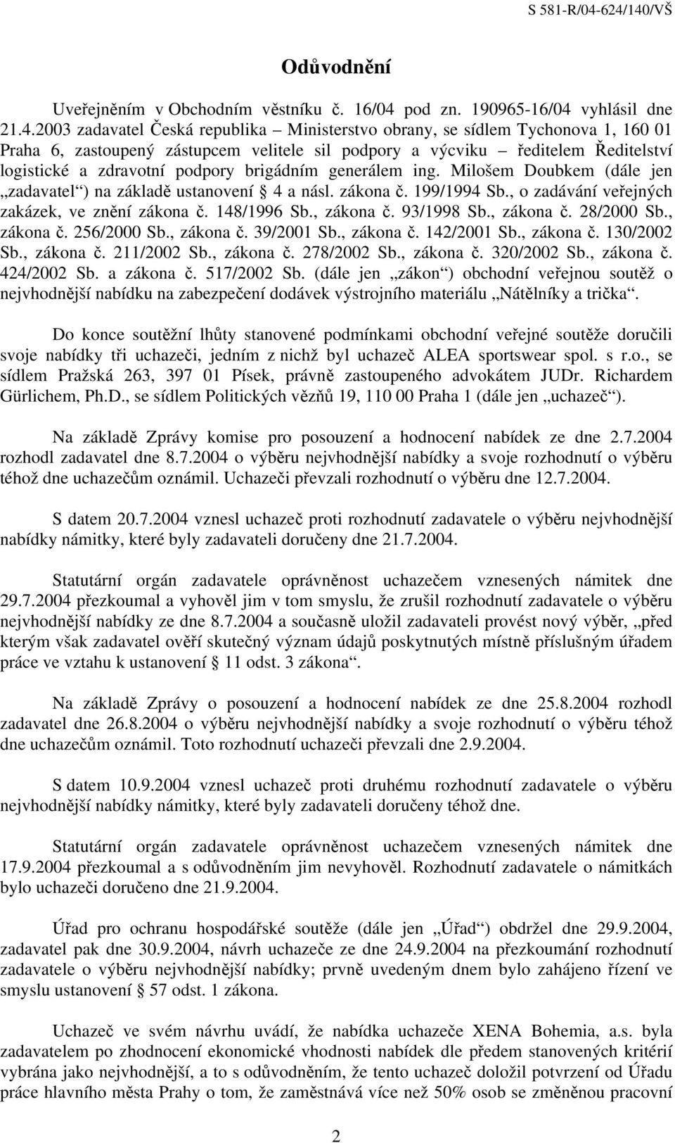 vyhlásil dne 21.4.