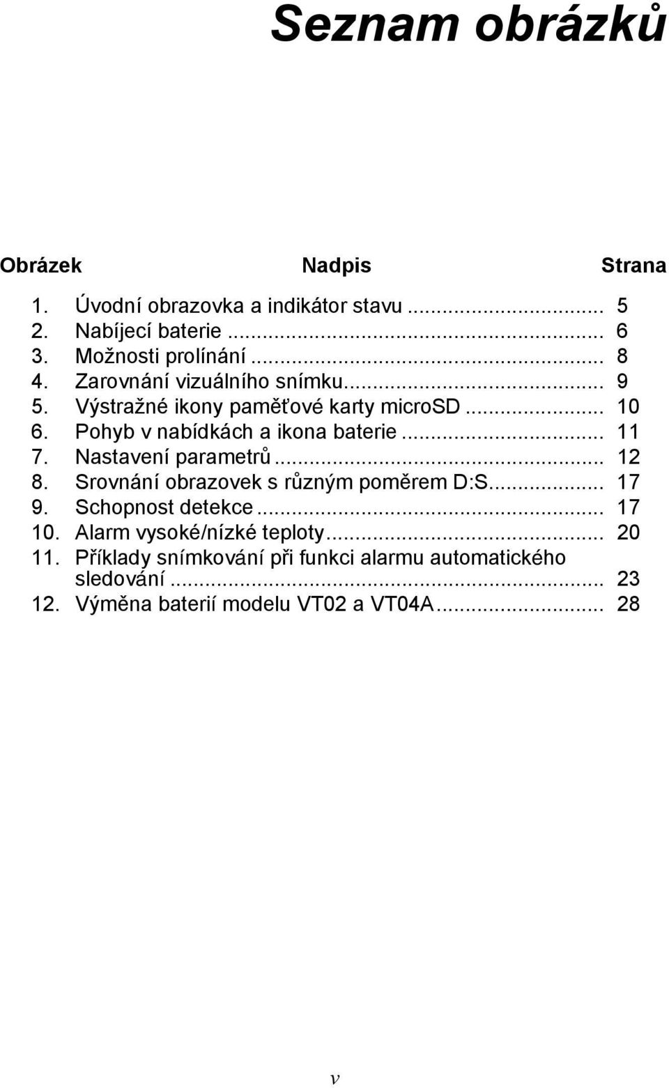 .. 11 7. Nastavení parametrů... 12 8. Srovnání obrazovek s různým poměrem D:S... 17 9. Schopnost detekce... 17 10.