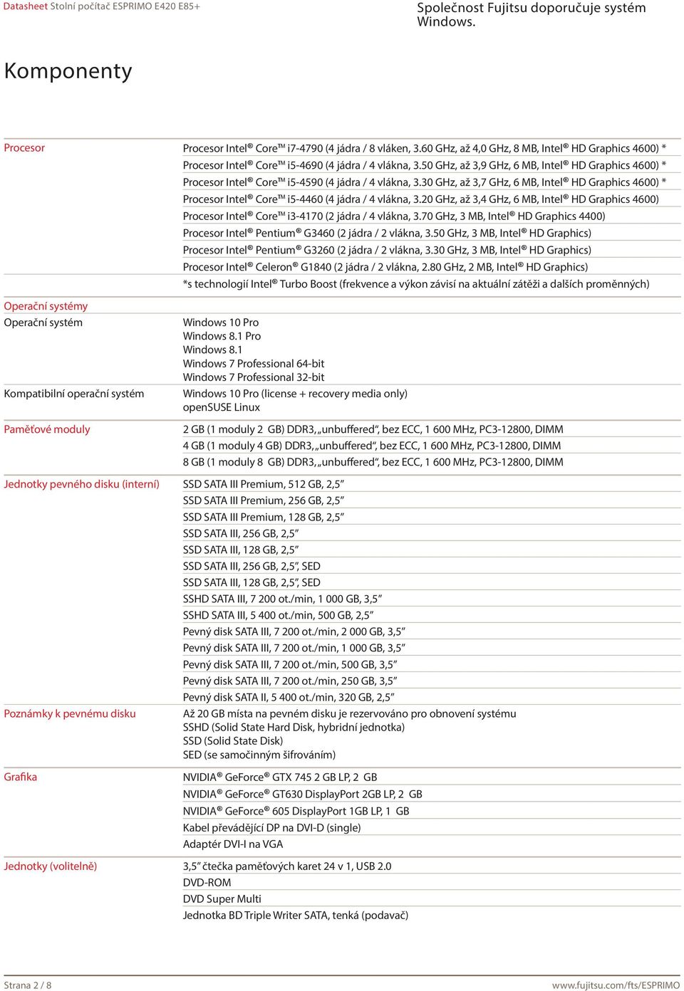 30 GHz, až 3,7 GHz, 6 MB, Intel HD Graphics 4600) * Procesor Intel Core i5-4460 (4 jádra / 4 vlákna, 3.
