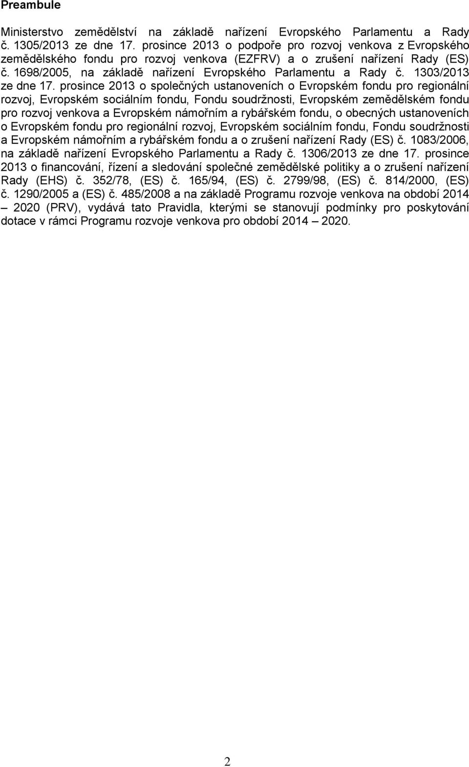 1303/2013 ze dne 17.