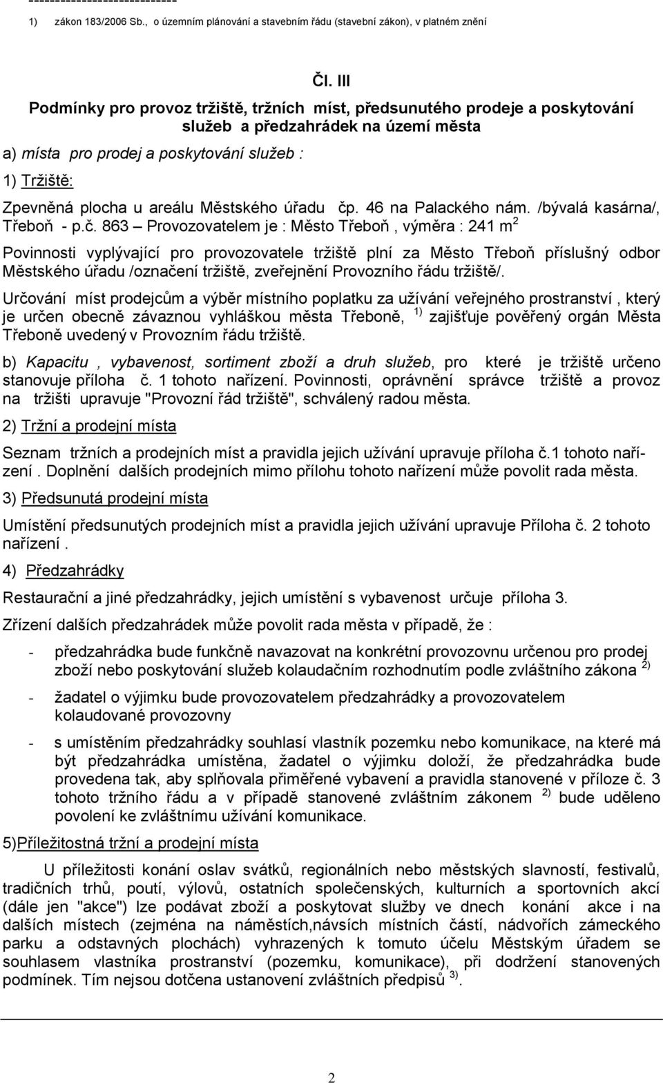 Městského úřadu čp