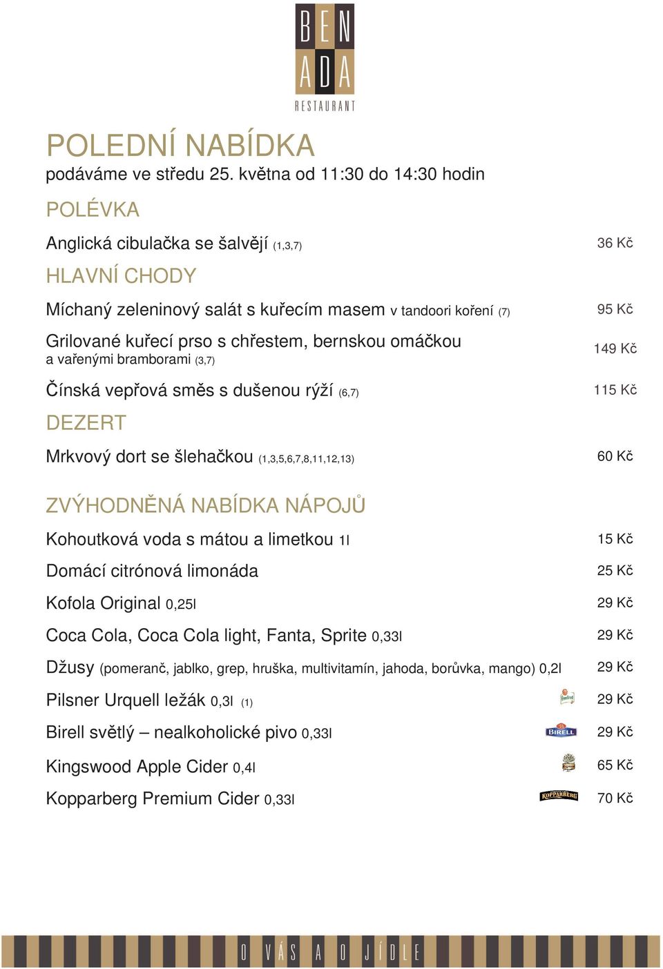 se šalvějí (1,3,7) Míchaný zeleninový salát s