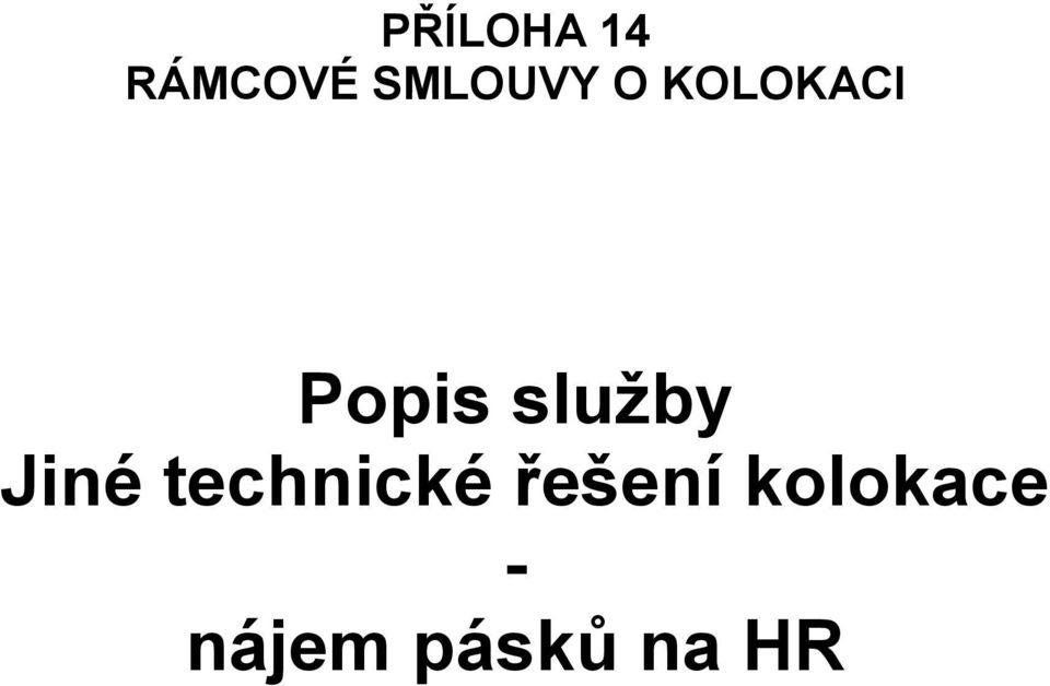 služby Jiné technické