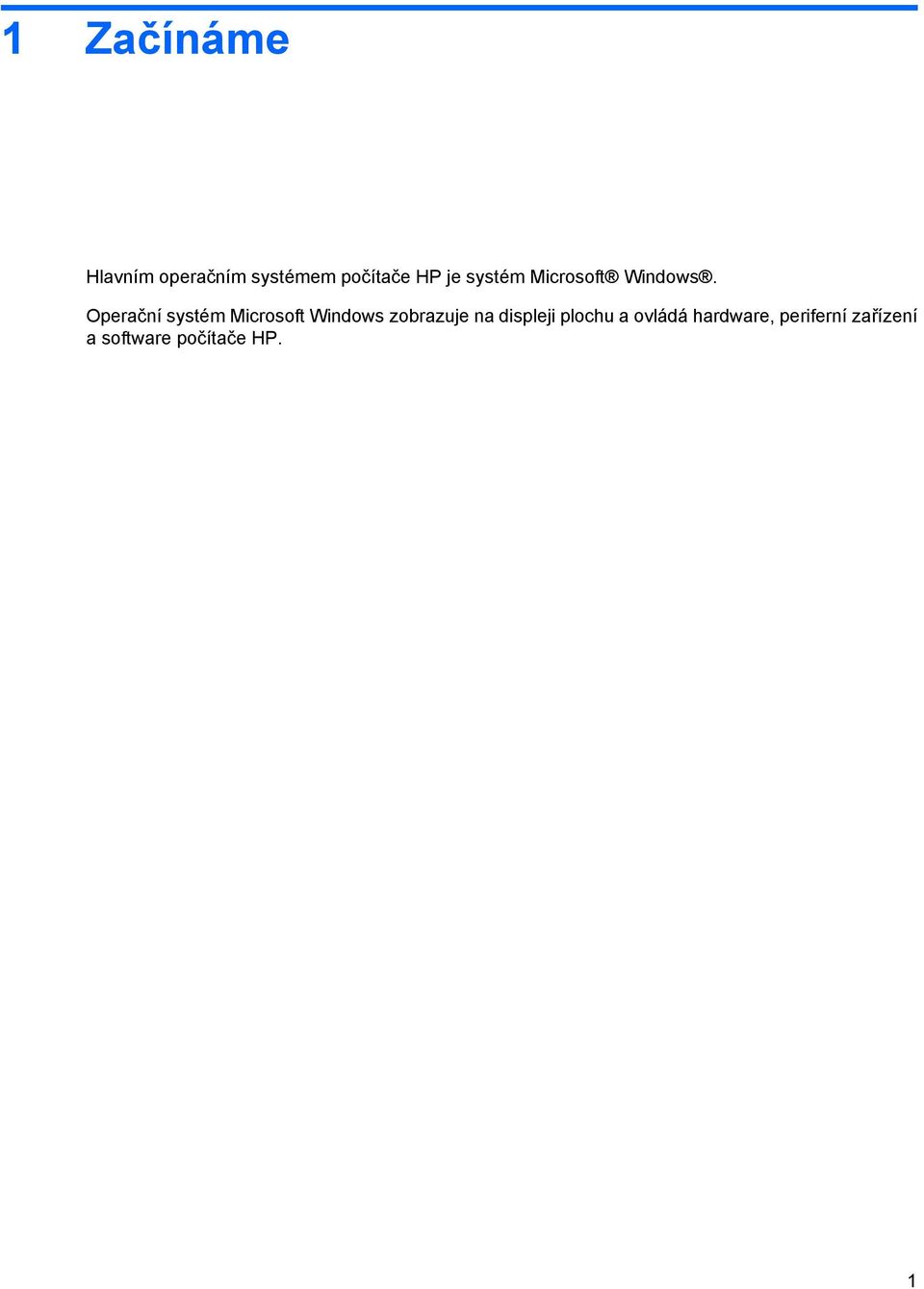 Operační systém Microsoft Windows zobrazuje na