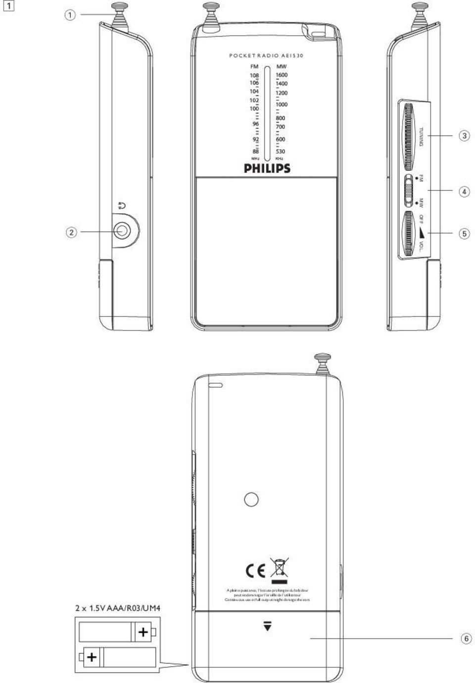 utilisateur Continuous use at full output might damage