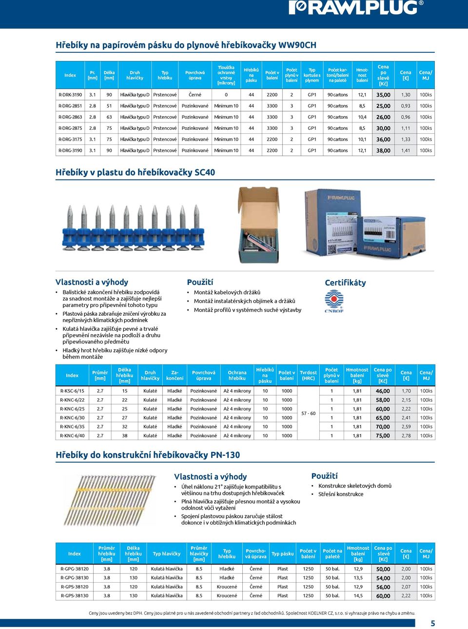 1 90 Hlavička typu D Prstencové Černé 0 44 00 GP1 90 cartons 1,1 5,00 1,0 100ks R-DRG-851.8 51 Hlavička typu D Prstencové Pozinkované Minimum 10 44 00 GP1 90 cartons 8,5 5,00 0,9 100ks R-DRG-86.