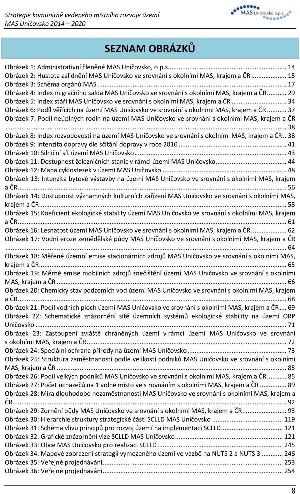 .. 34 Obrázek 6: Podíl věřících na území MAS Uničovsko ve srovnání s okolními MAS, krajem a ČR... 37 Obrázek 7: Podíl neúplných rodin na území MAS Uničovsko ve srovnání s okolními MAS, krajem a ČR.