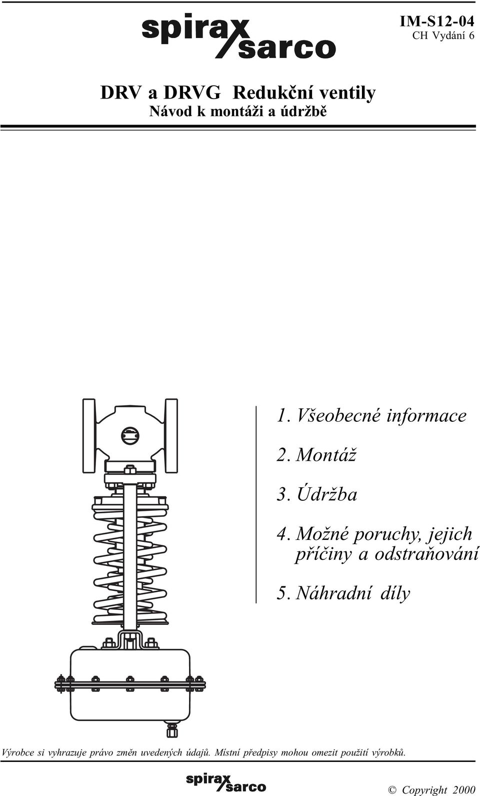 Možné poruchy, jejich pøíèiny a odstraòování 5.