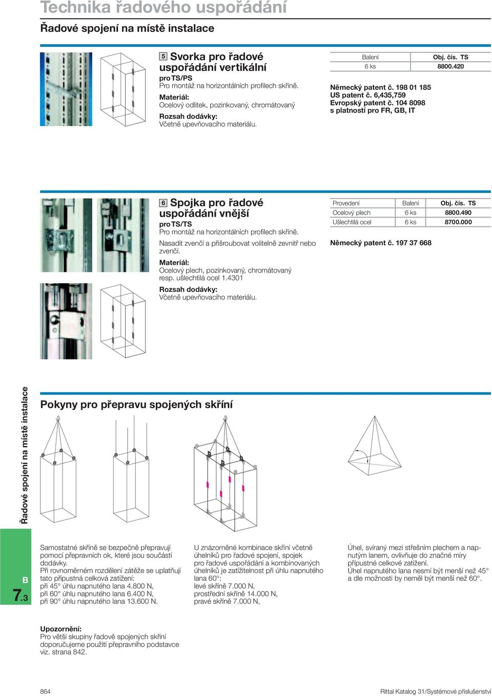 4301 Ocelový plech 6 ks 8800.490 Ušlechtilá ocel 6 ks 8700.000 Německý patent č.