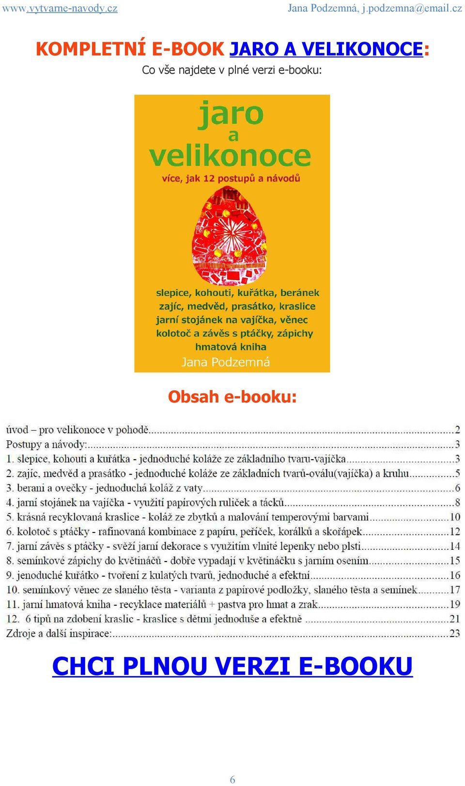 plné verzi e-booku: Obsah