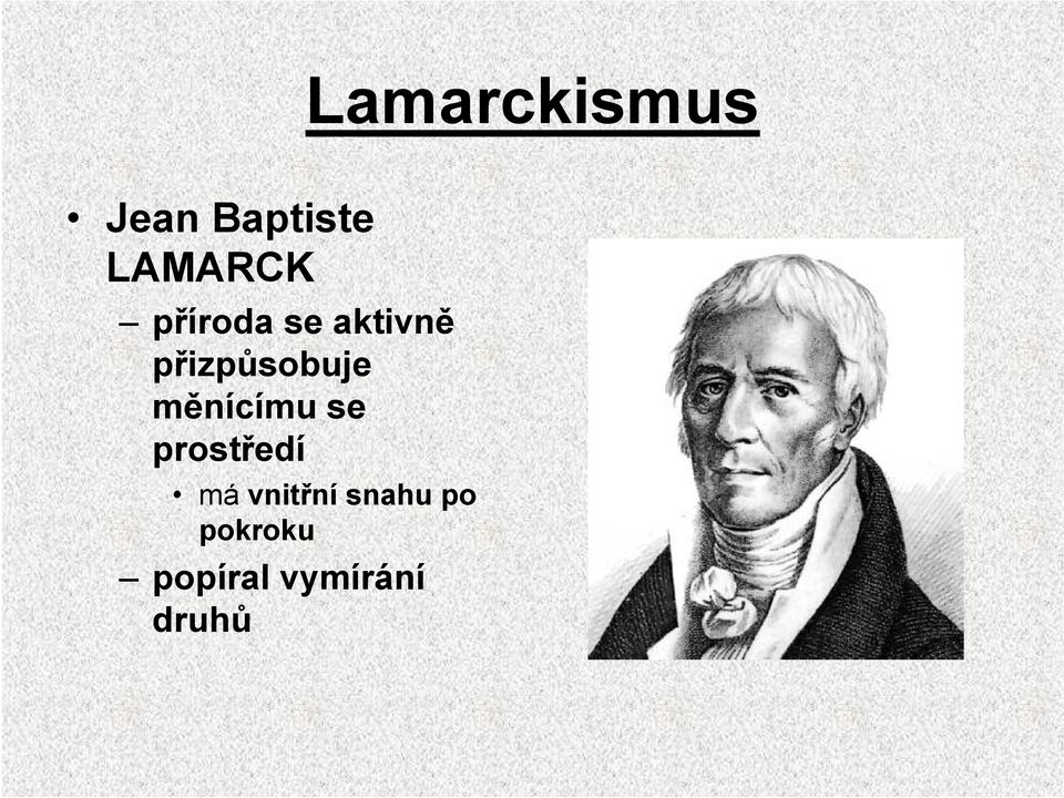 měnícímu se prostředí má vnitřní