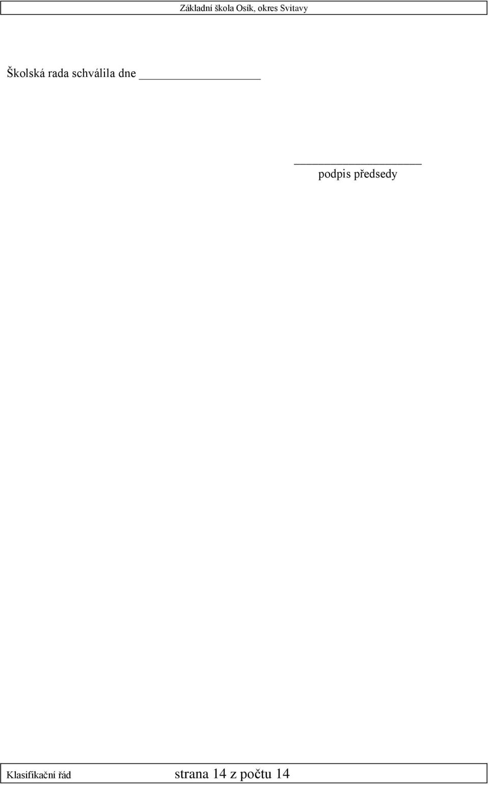 podpis předsedy