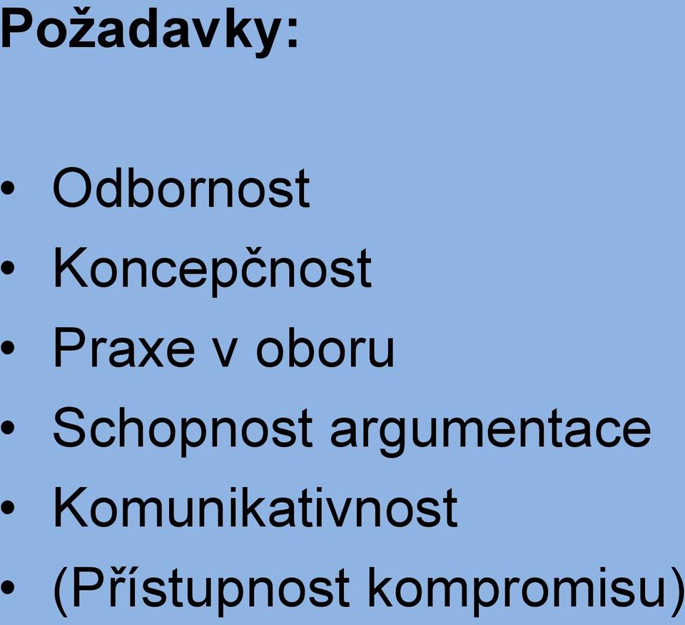 Schopnost argumentace