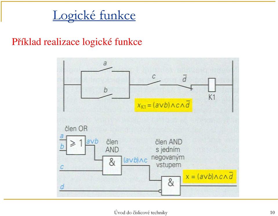 logické funkce Úvod