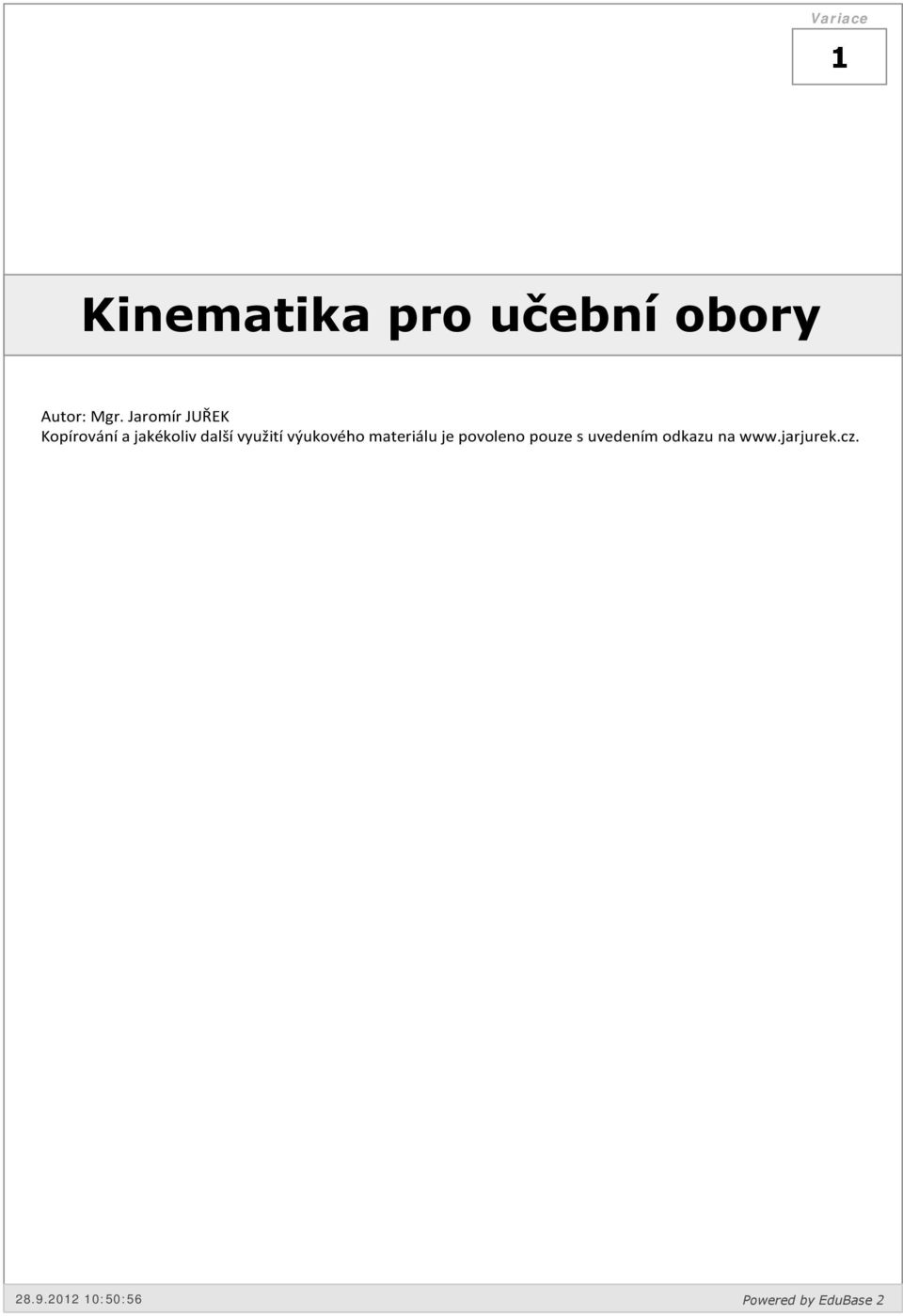 Jaromír JUŘEK Kopírování a jakékoliv další