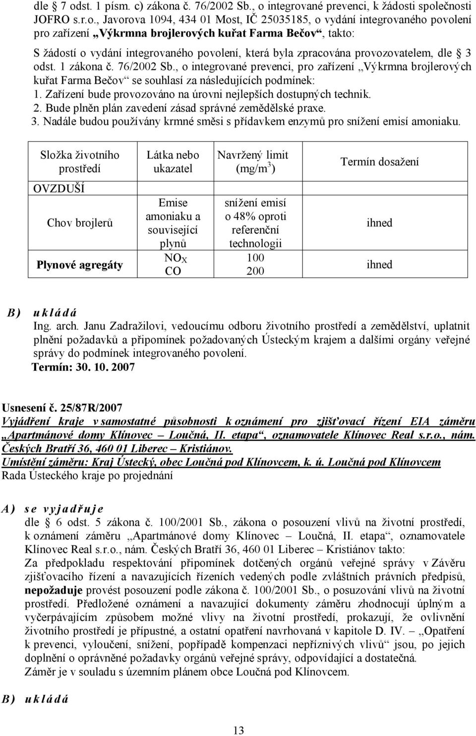 a č. 76/2002 Sb., o 