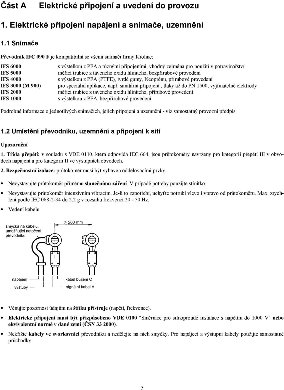 taveného oxidu hlinitého, bezpřírubové provedení IFS 4000 s výstelkou z PFA (PTFE), tvrdé gumy, Neoprénu, přírubové provedení IFS 3000 (M 900) pro speciální aplikace, např.