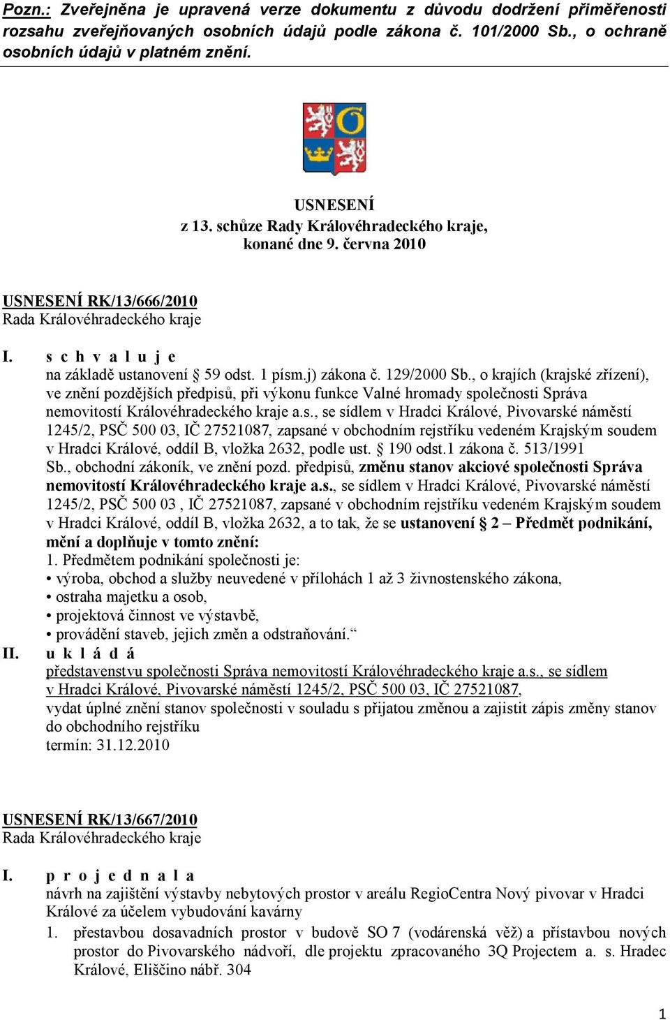 , o krajích (krajsk
