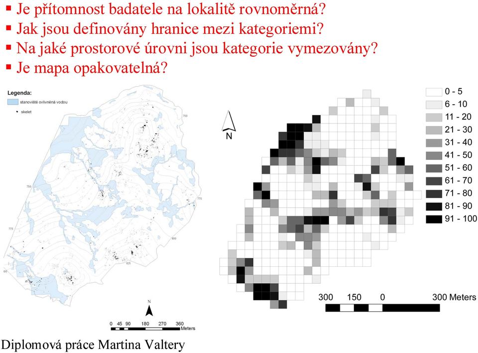 Na jaké prostorové úrovni jsou kategorie
