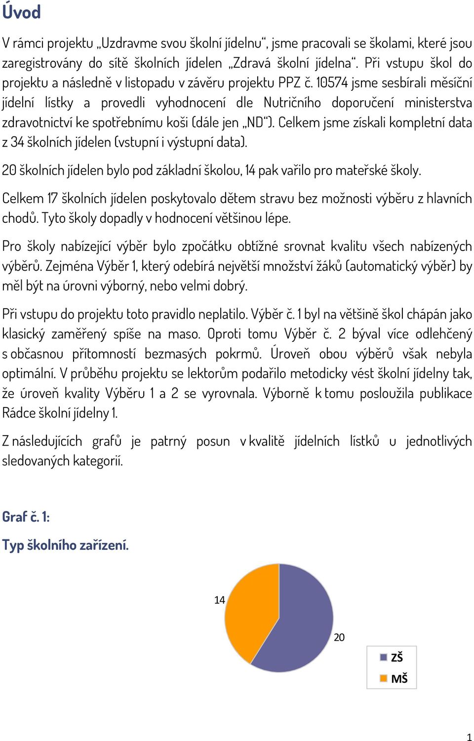 1574 jsme sesbírali měsíční jídelní lístky a provedli vyhodnocení dle Nutričního doporučení ministerstva zdravotnictví ke spotřebnímu koši (dále jen ND ).
