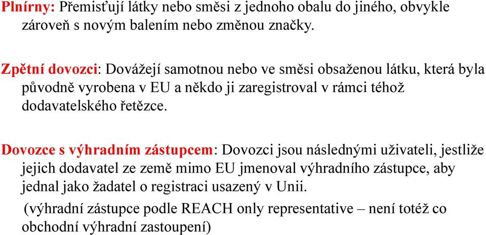 dodavatelského řetězce.
