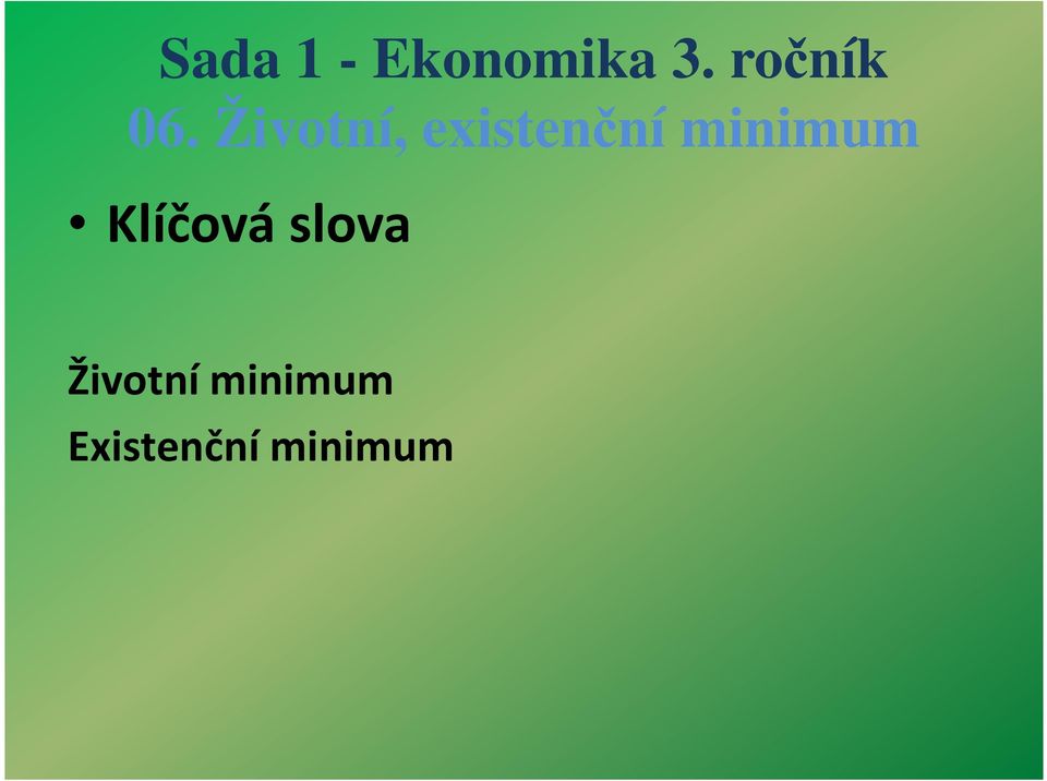 Životní