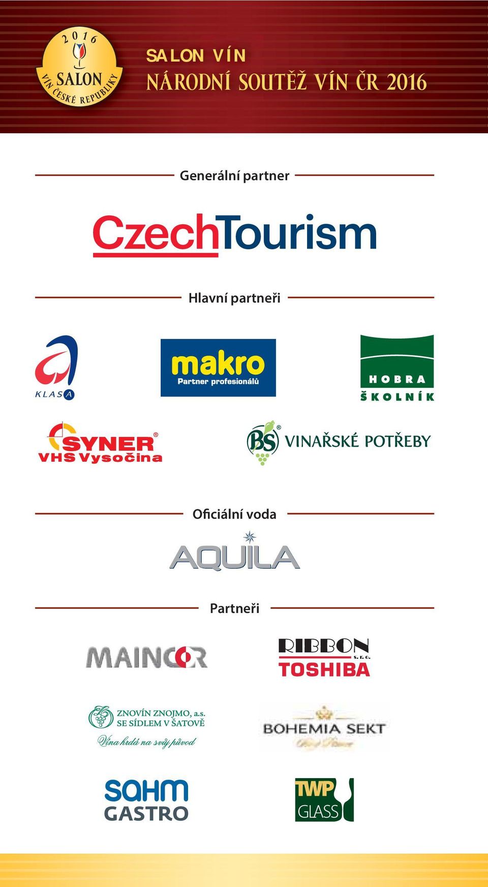 Hlavní partneři