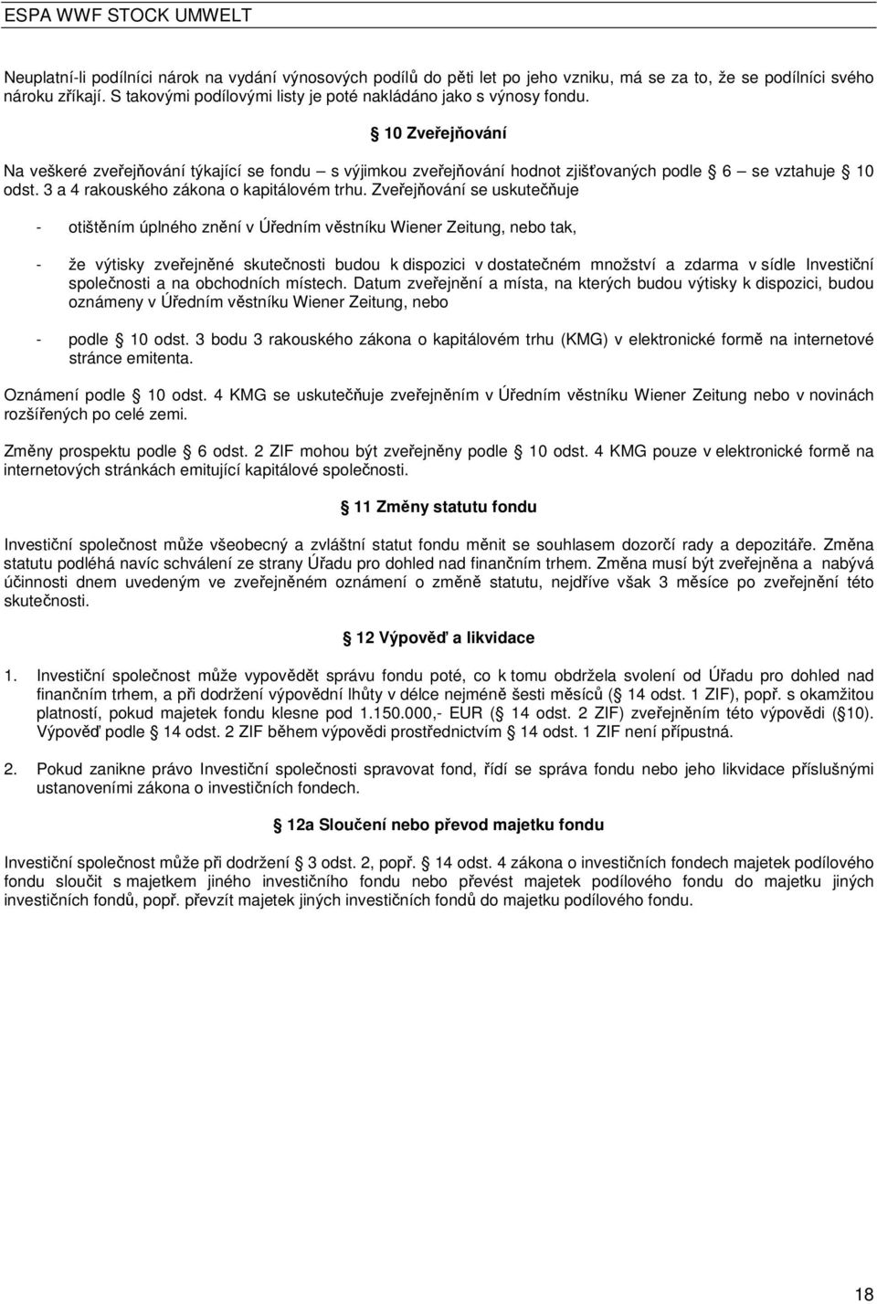 3 a 4 rakouského zákona o kapitálovém trhu.