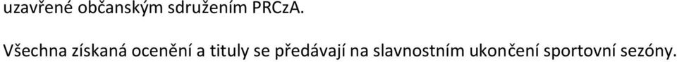 Všechna získaná ocenění a