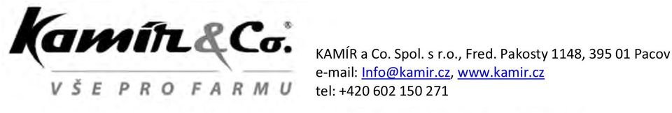 e-mail: Info@kamir.cz, www.