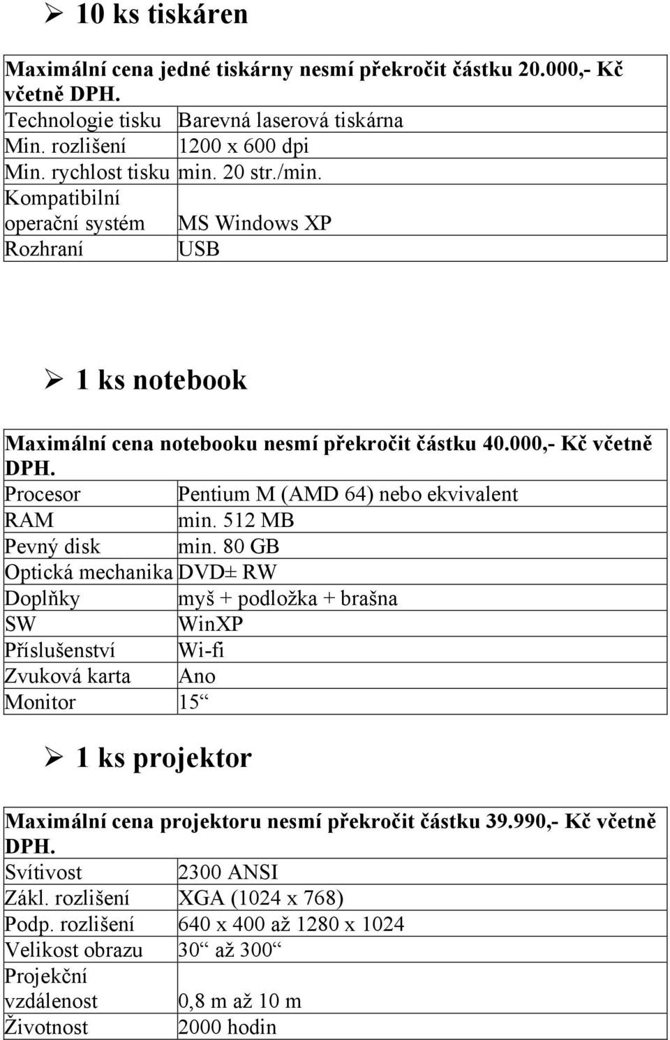 512 MB Pevný disk min.