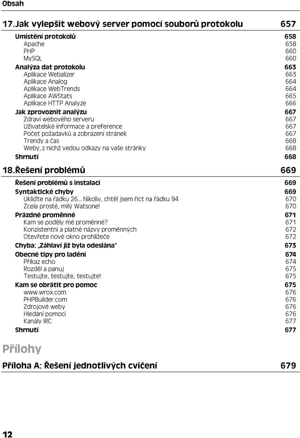 668 Weby, z nichž vedou odkazy na vaše stránky 668 Shrnutí 668 18.