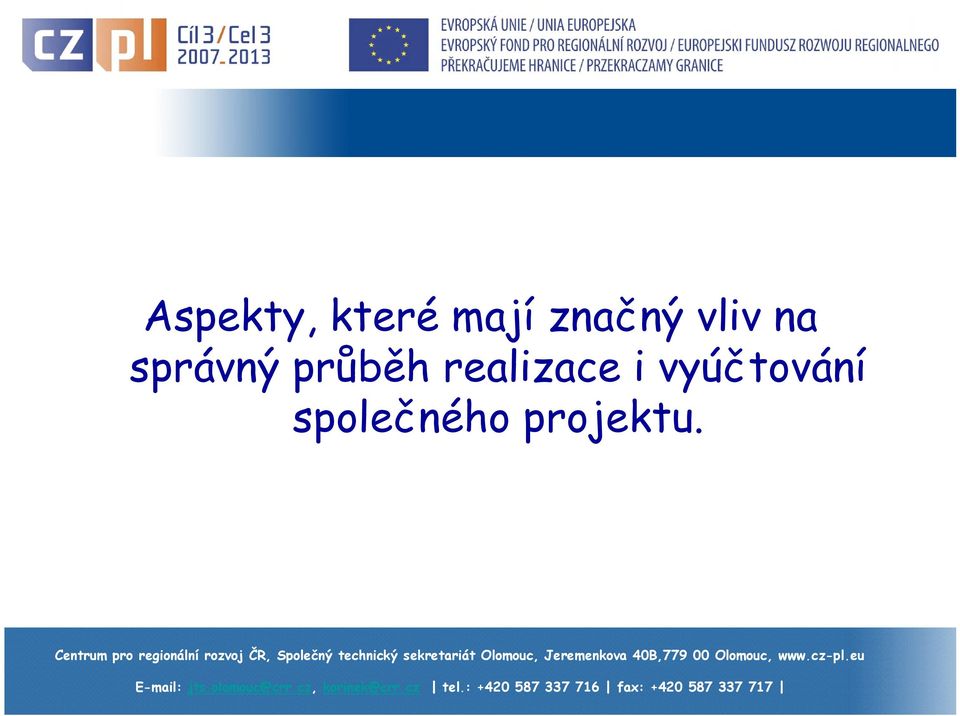 průběh realizace i
