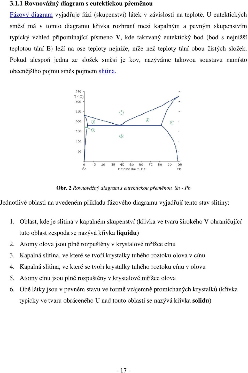 na ose teploty nejníže, níže než teploty tání obou čistých složek. Pokud alespoň jedna ze složek směsi je kov, nazýváme takovou soustavu namísto obecnějšího pojmu směs pojmem slitina. Obr.