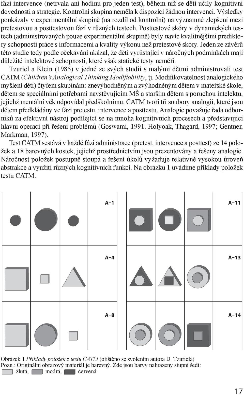 Posttestové skóry v dynamických testech (administrovaných pouze experimentální skupině) byly navíc kvalitnějšími prediktory schopnosti práce s informacemi a kvality výkonu než pretestové skóry.
