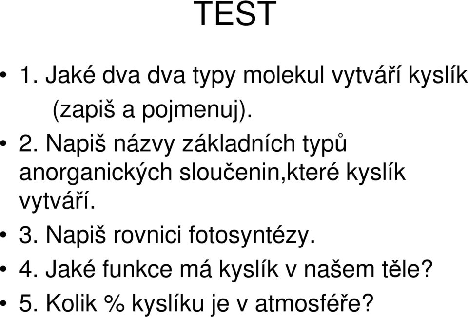 Napiš názvy základních typů anorganických sloučenin,které