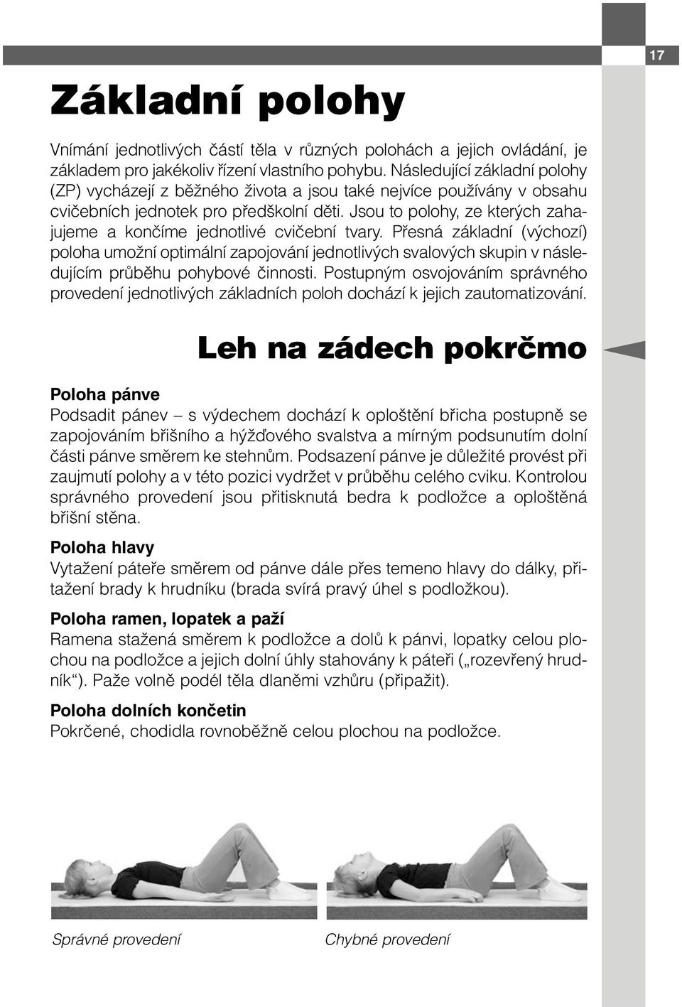 Jsou to polohy, ze kterých zahajujeme a končíme jednotlivé cvičební tvary.