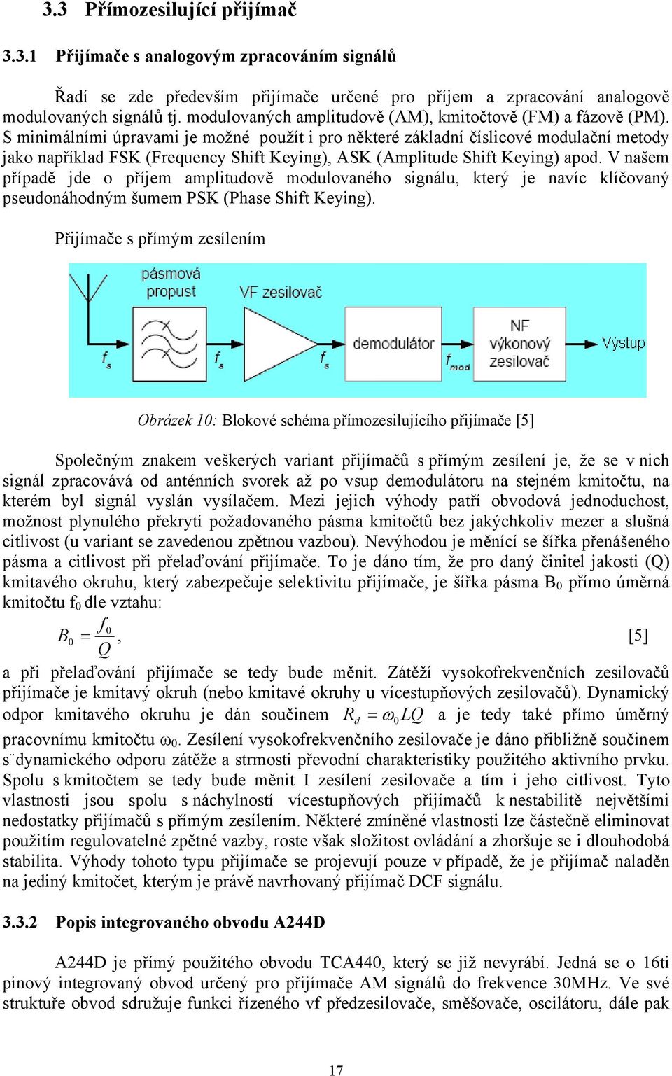 S minimálními úpravami je možné použít i pro některé základní číslicové modulační metody jako například FSK (Frequency Shift Keying), ASK (Amplitude Shift Keying) apod.