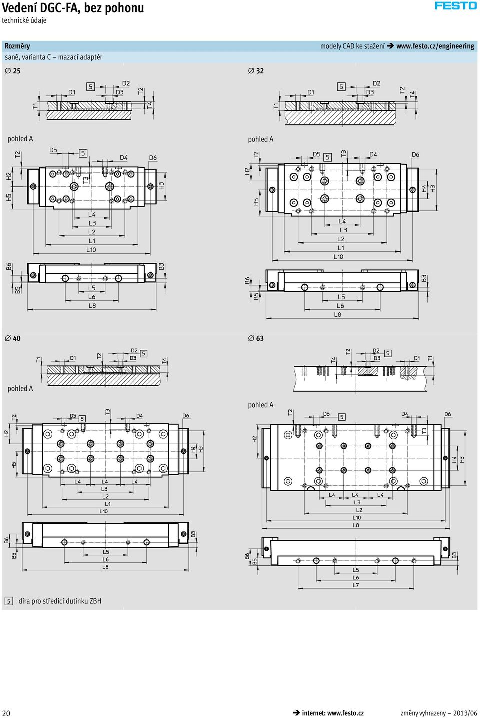 cz/engineering 25 32 pohled A pohled A 40 63 pohled A