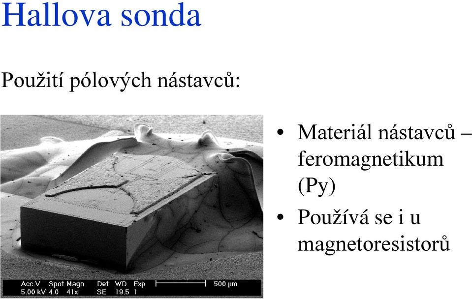 nástavců feromagnetikum