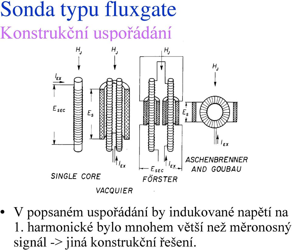 na 1. harmonické bylo mnohem větší než