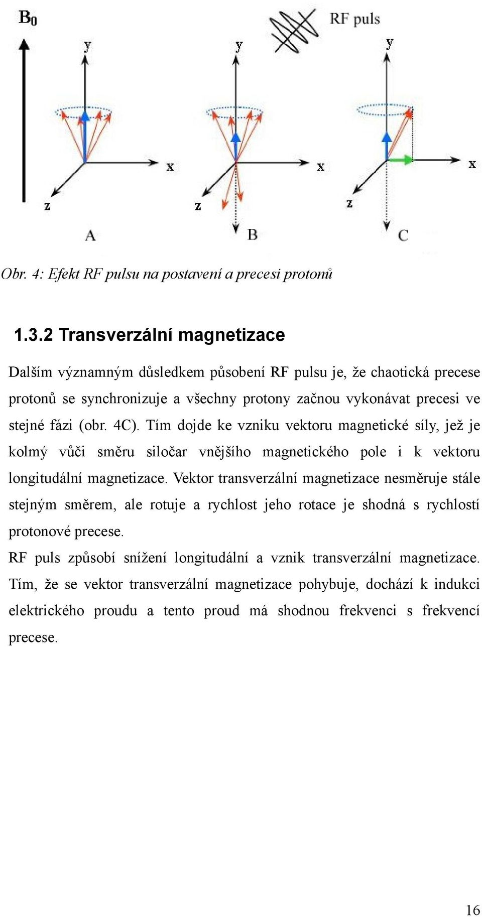 4C). Tím dojde ke vzniku vektoru magnetické síly, jež je kolmý vůči směru siločar vnějšího magnetického pole i k vektoru longitudální magnetizace.