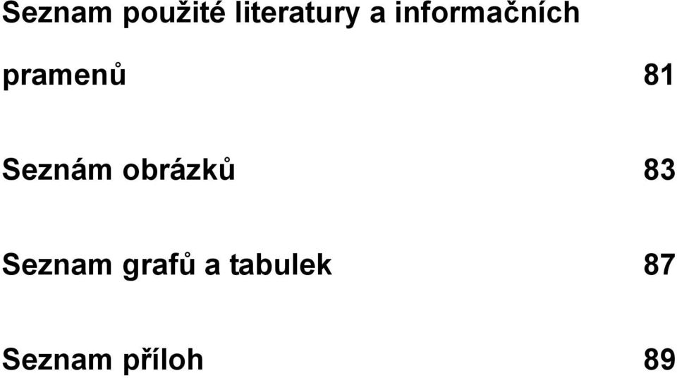 Seznám obrázků 83 Seznam