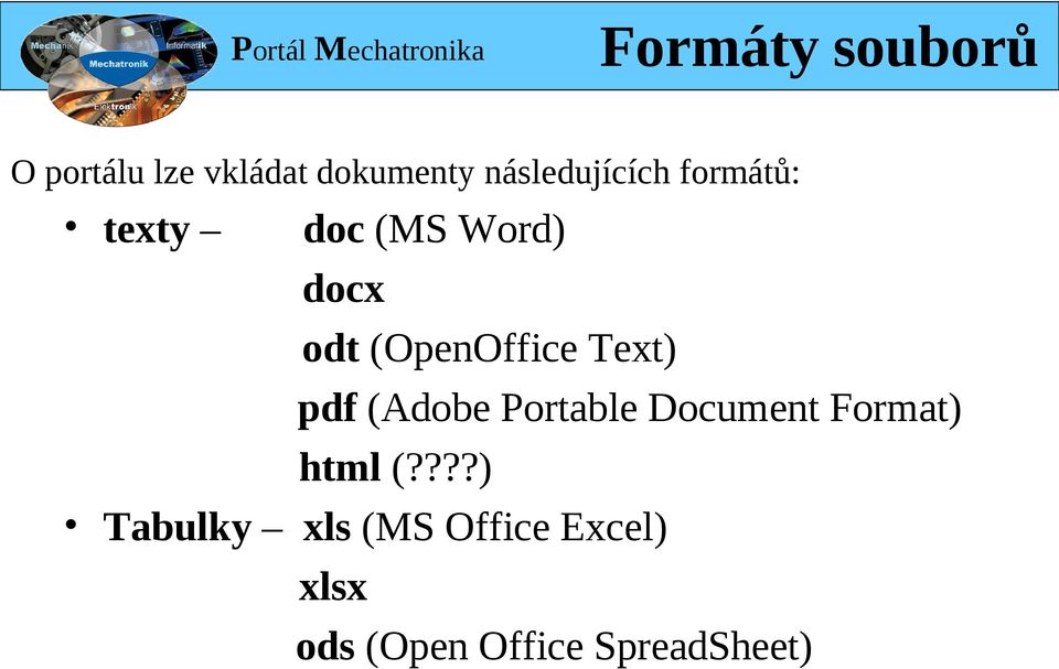 (OpenOffice Text) pdf (Adobe Portable Document Format)