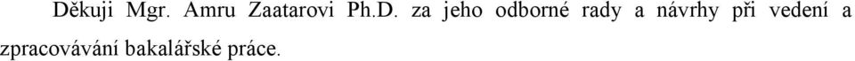 za jeho odborné rady a