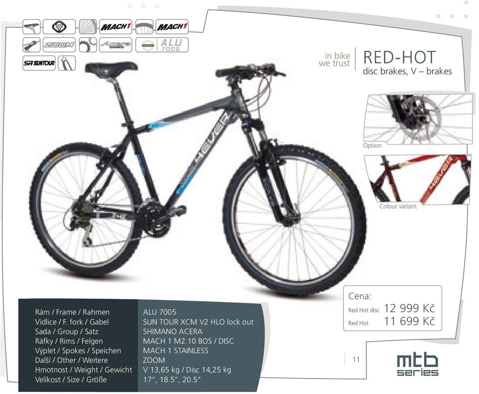 10 BOS / DISC V 13,65 kg / Disc 14,25 kg 17, 18.