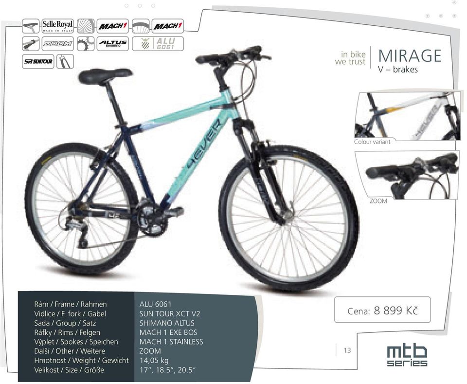 MACH 1 EXE BOS 14,05 kg