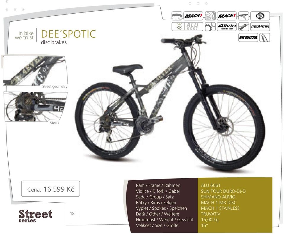 SUN TOUR DURO-DJ-D SHIMANO ALIVIO