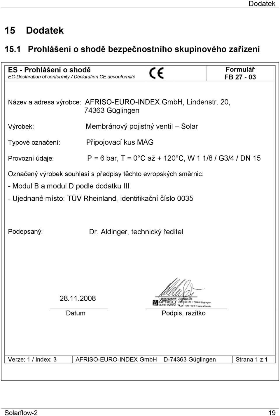 AFRISO-EURO-INDEX GmbH, Lindenstr.